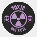 Search for radioactive sign stickers Toxic