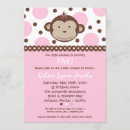 Search for girl monkey birthday invitations Cute