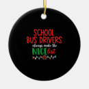 Search for school bus driver christmas tree decorations Santa