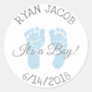 Search for blue baby footprints stickers Its a boy