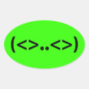 Search for aliens oval stickers Funny