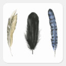 Search for feather square stickers Bird
