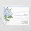 Search for blue hydrangea rehearsal dinner invitations Floral