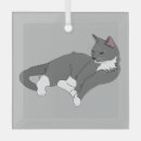 Search for russian blue cat christmas tree decorations Grey