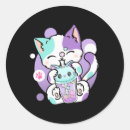 Search for kawaii tea stickers Neko