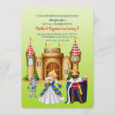 Search for prince and princess birthday invitations Castle