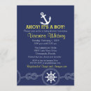 Search for ahoy baby shower invitations Sailing