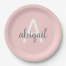 Search for pink and gray baby shower plates Birthday