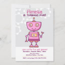 Search for robot party invitations Cute