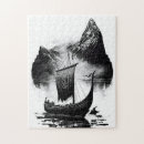 Search for viking ship puzzles Wooden