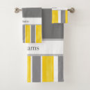 Search for gray and yellow bath towels White