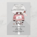 Search for just married car invitations Bouquet