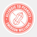 Search for nut warning stickers Peanut allergy warning