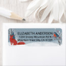 Search for winter bird return address labels Modern