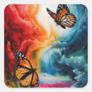 Search for colorful butterflies stickers Nature
