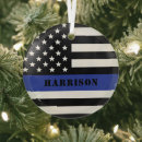 Search for flag christmas tree decorations police officer