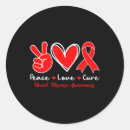 Search for heart disease ribbon stickers February