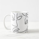 Search for abstract drawing mugs Face