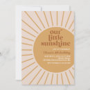Search for little sunshine birthday invitations Retro