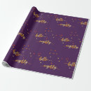 Search for purple and gold wrapping paper Modern