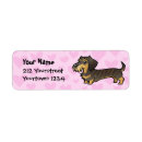 Search for cartoon dachshund return address labels Cute