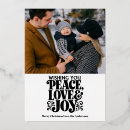 Search for peace and love christmas cards Simple
