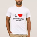 Search for exclamation point tshirts Question