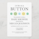 Search for cute as a button invitations Unisex
