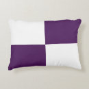 Search for purple and white cushions For her