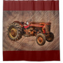 Search for tractor shower curtains Red