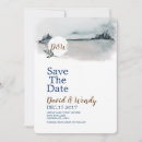 Search for winter wonderland save the dates Blue