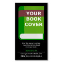 Search for book cover business cards Novelist