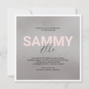 Search for silver bar bat mitzvah invitations Modern