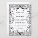 Search for swirl wedding invitations Silver