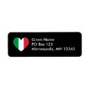 Search for italy flag return address labels Red