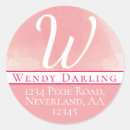 Search for watercolor address stickers White