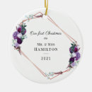 Search for floral christmas tree decorations Newlywed