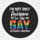 Search for awesomeness stickers Pride