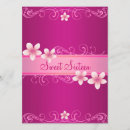 Search for frangipani flower birthday invitations Pink