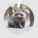 Search for racoon christmas tree decorations Wildlife