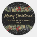Search for winter berries stickers Merry christmas