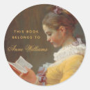 Search for girl reading a bookplates For her