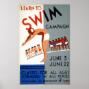 Search for vintage swimming pool posters Wpa