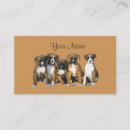 Search for boxer dog business cards Puppy