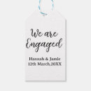 Search for engagement gift tags Calligraphy typography elegant
