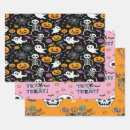 Search for creepy wrapping paper Bones
