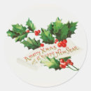 Search for vintage happy new year stickers Winter