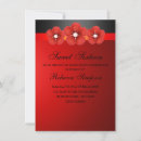 Search for red black sweet 16 invitations Floral