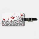 Search for valentines luggage tags Red