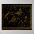 Search for star chart posters Black and gold